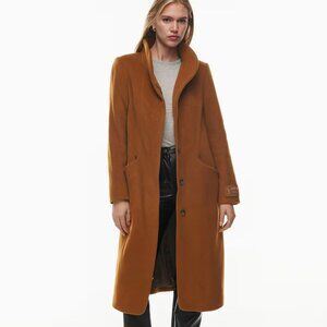Aritzia Wilfred Cocoon Coat Long Cigar Medium